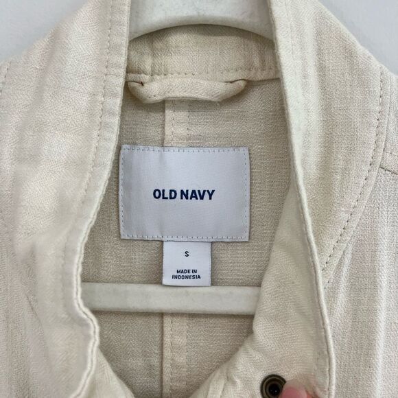 Old Navy Linen Safari Jacket Small - Picture 4 of 8